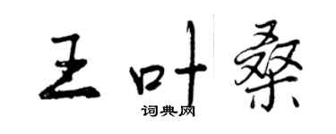 曾庆福王叶桑行书个性签名怎么写