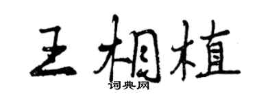 曾庆福王相植行书个性签名怎么写