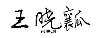 曾庆福王晓瓤行书个性签名怎么写