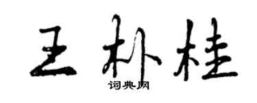 曾庆福王朴桂行书个性签名怎么写