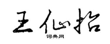 曾庆福王仙抬行书个性签名怎么写