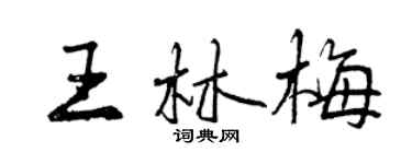 曾庆福王林梅行书个性签名怎么写