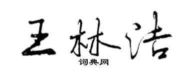 曾庆福王林洁行书个性签名怎么写