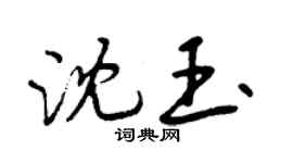 曾庆福沈玉行书个性签名怎么写