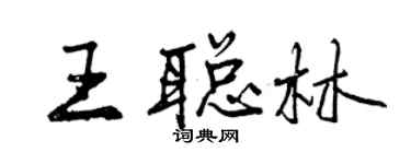 曾庆福王聪林行书个性签名怎么写