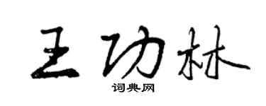 曾庆福王功林行书个性签名怎么写