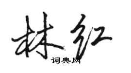 骆恒光林红行书个性签名怎么写