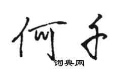 骆恒光何千行书个性签名怎么写