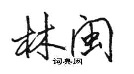 骆恒光林闽行书个性签名怎么写