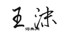 骆恒光王沫行书个性签名怎么写