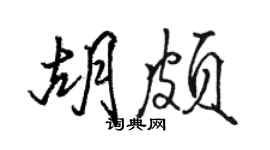 骆恒光胡颇行书个性签名怎么写