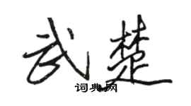骆恒光武楚行书个性签名怎么写