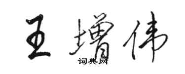 骆恒光王增伟行书个性签名怎么写