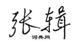 骆恒光张辑行书个性签名怎么写