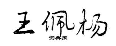 曾庆福王佩杨行书个性签名怎么写
