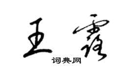 梁锦英王露草书个性签名怎么写