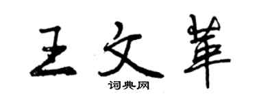 曾庆福王文革行书个性签名怎么写