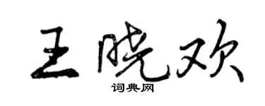 曾庆福王晓欢行书个性签名怎么写