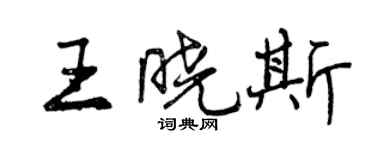 曾庆福王晓斯行书个性签名怎么写