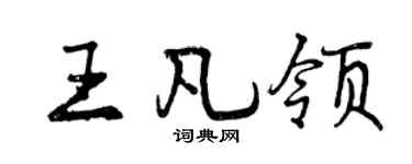 曾庆福王凡领行书个性签名怎么写