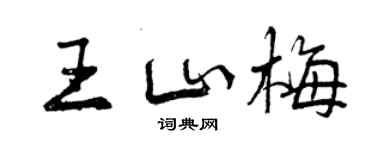 曾庆福王山梅行书个性签名怎么写