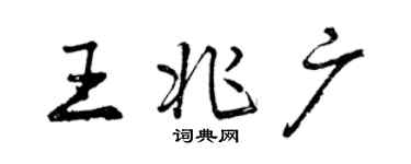 曾庆福王兆广行书个性签名怎么写