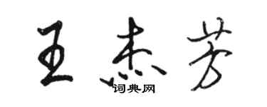 骆恒光王杰芳行书个性签名怎么写