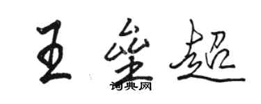 骆恒光王垒超行书个性签名怎么写