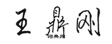 骆恒光王鼎刚行书个性签名怎么写