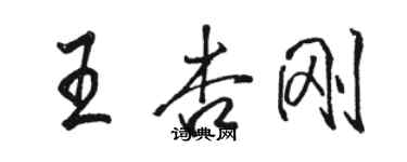 骆恒光王杏刚行书个性签名怎么写