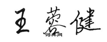 骆恒光王蓉健行书个性签名怎么写