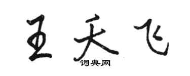 骆恒光王夭飞行书个性签名怎么写