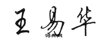 骆恒光王易华行书个性签名怎么写