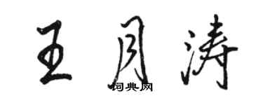 骆恒光王月涛行书个性签名怎么写