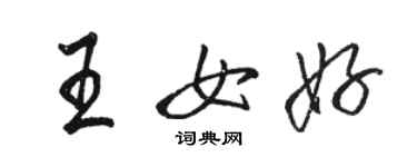 骆恒光王女好行书个性签名怎么写