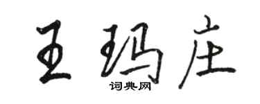 骆恒光王玛庄行书个性签名怎么写
