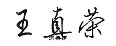 骆恒光王直荣行书个性签名怎么写