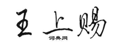 骆恒光王上赐行书个性签名怎么写