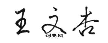 骆恒光王文杏行书个性签名怎么写