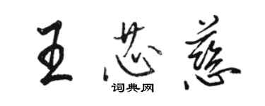 骆恒光王芯慈行书个性签名怎么写