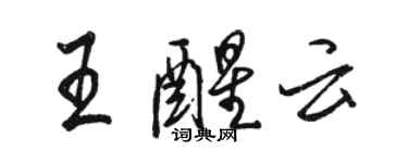 骆恒光王醒云行书个性签名怎么写