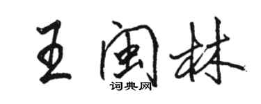 骆恒光王闽林行书个性签名怎么写