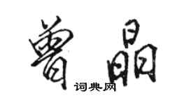 骆恒光曾晶行书个性签名怎么写