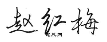 骆恒光赵红梅行书个性签名怎么写