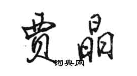 骆恒光贾晶行书个性签名怎么写