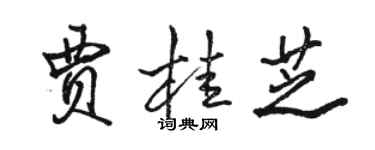 骆恒光贾桂芝行书个性签名怎么写