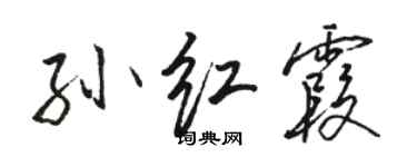 骆恒光孙红霞行书个性签名怎么写