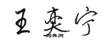 骆恒光王奕宁行书个性签名怎么写