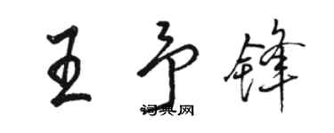 骆恒光王予锋行书个性签名怎么写