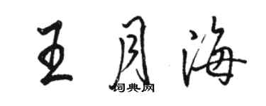 骆恒光王月海行书个性签名怎么写